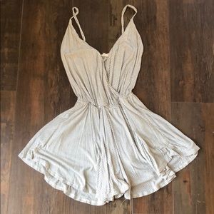 Black and white stripe romper - small SO SOFT